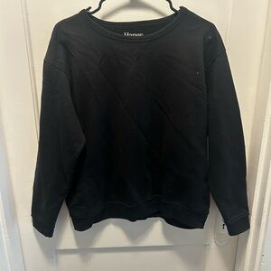 XL black crew neck sweatshirt